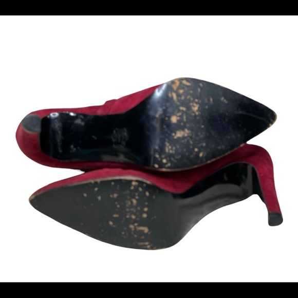 BCBG Red Suede Heels - Picture 6 of 6